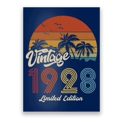 95th Birthday Vintage Limited Edition 1928 Poster