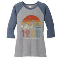 95th Birthday Vintage Limited Edition 1928 Women's Tri-Blend 3/4-Sleeve Raglan Shirt