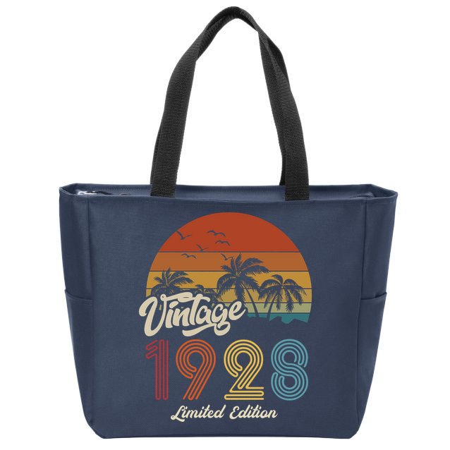 95th Birthday Vintage Limited Edition 1928 Zip Tote Bag