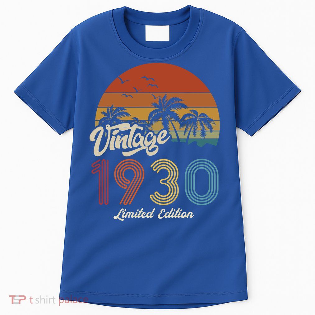 93rd Birthday Vintage Limited Edition 1930 Tall T-Shirt