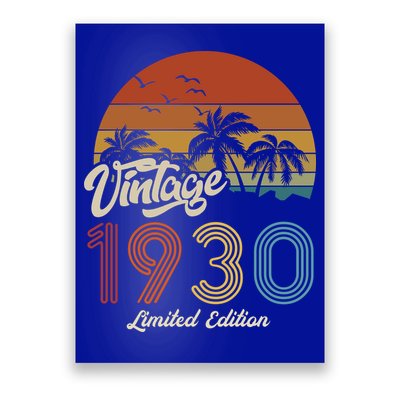 93rd Birthday Vintage Limited Edition 1930 Poster