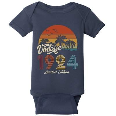 99th Birthday Vintage Limited Edition 1924 Baby Bodysuit