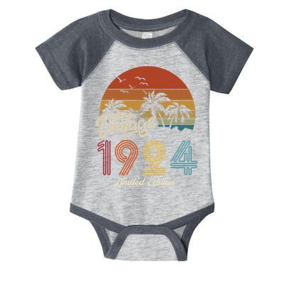 99th Birthday Vintage Limited Edition 1924 Infant Baby Jersey Bodysuit