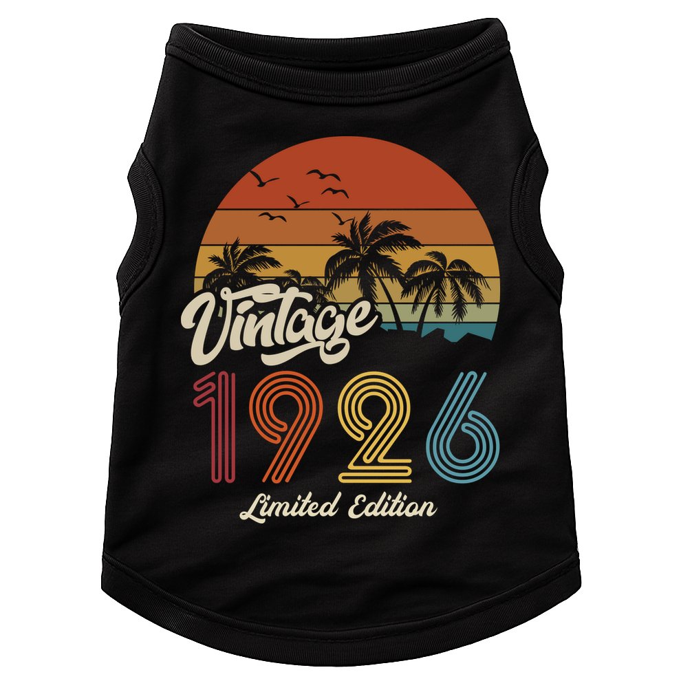 97th Birthday Vintage Limited Edition 1926 Doggie Tank