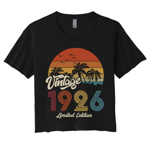 97th Birthday Vintage Limited Edition 1926 Crop Top