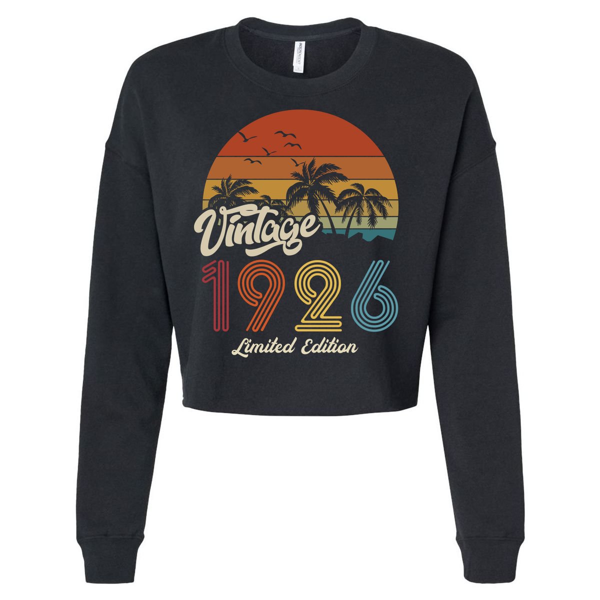 97th Birthday Vintage Limited Edition 1926 Cropped Pullover Crew