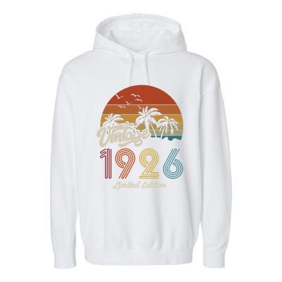 97th Birthday Vintage Limited Edition 1926 Garment-Dyed Fleece Hoodie