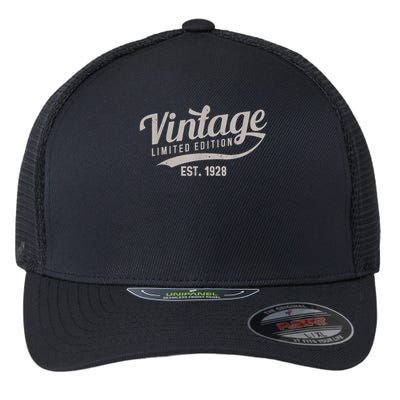 95th Birthday Vintage Limited Edition Tees Classic Est 1928 Flexfit Unipanel Trucker Cap