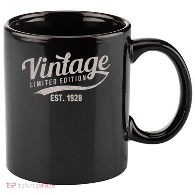 95th Birthday Vintage Limited Edition Tees Classic Est 1928 11oz C Handle Ceramic Mug