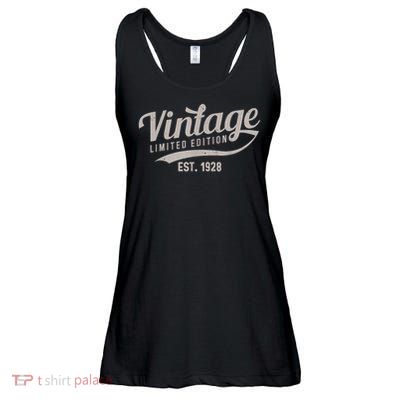 95th Birthday Vintage Limited Edition Tees Classic Est 1928 Ladies Essential Flowy Tank