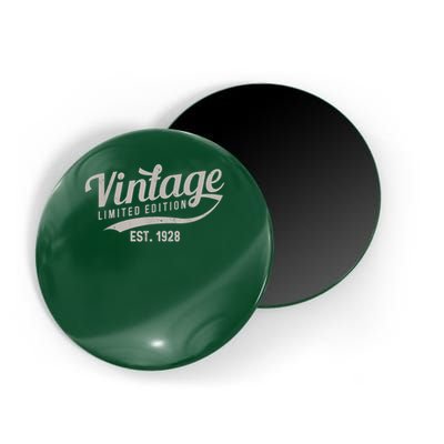 95th Birthday Vintage Limited Edition Tees Classic Est 1928 Magnet