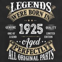 97rd Birthday Vintage Legends Born In 1925 Beanie