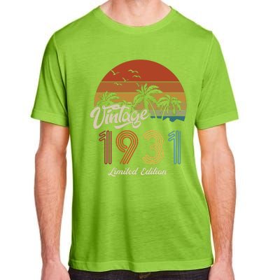 92rd Birthday Vintage Limited Edition 1931 Adult ChromaSoft Performance T-Shirt