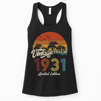 92rd Birthday Vintage Limited Edition 1931 Womens Tank Top