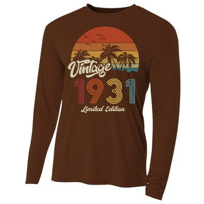 92rd Birthday Vintage Limited Edition 1931 Cooling Performance Long Sleeve Crew