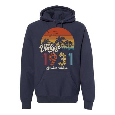 92rd Birthday Vintage Limited Edition 1931 Premium Hoodie