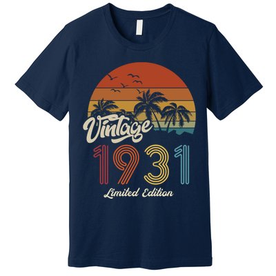 92rd Birthday Vintage Limited Edition 1931 Premium T-Shirt