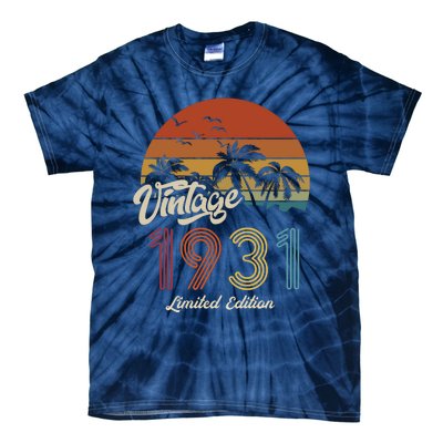 92rd Birthday Vintage Limited Edition 1931 Tie-Dye T-Shirt