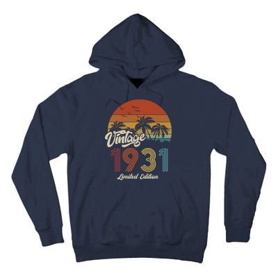 92rd Birthday Vintage Limited Edition 1931 Tall Hoodie