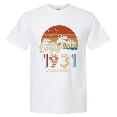 92rd Birthday Vintage Limited Edition 1931 Garment-Dyed Heavyweight T-Shirt