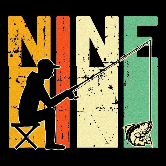9th Birthday Walleye Fishing Turning 9 Year Old Fisher Cooling Performance Crew T-Shirt