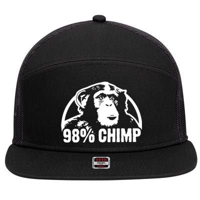 98% Chimp 7 Panel Mesh Trucker Snapback Hat