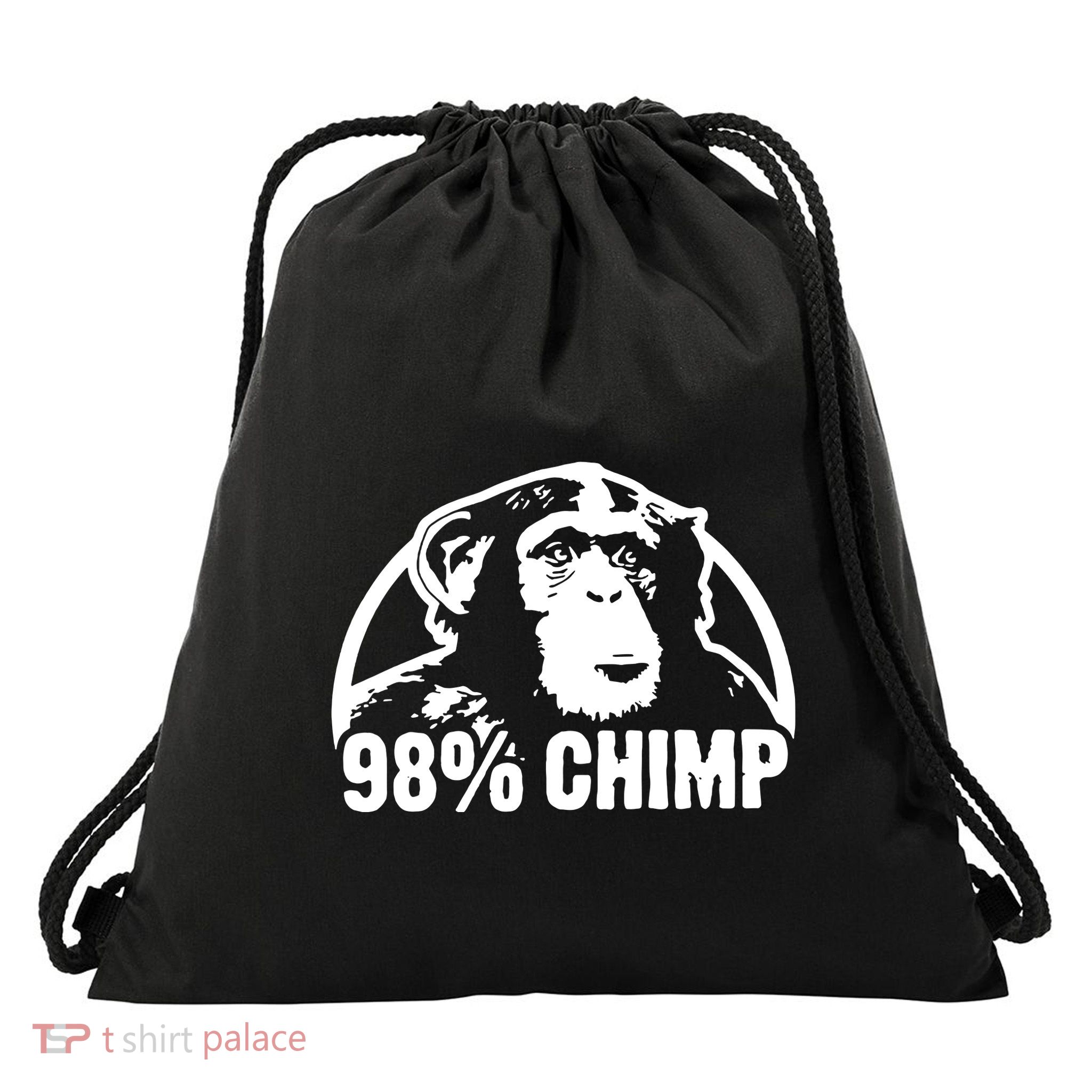 98% Chimp Drawstring Bag