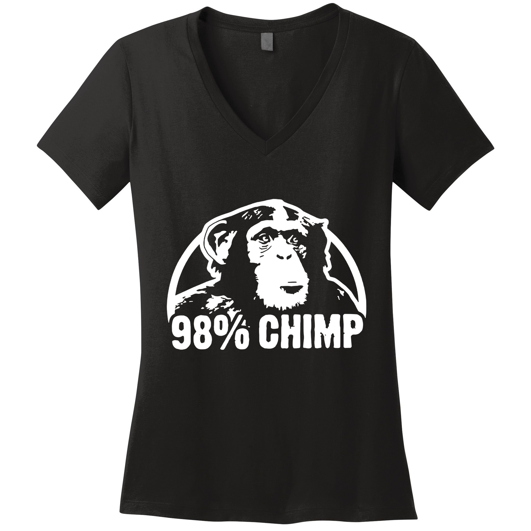 98% Chimp Women's V-Neck T-Shirt