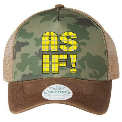 90s Clueless As If! Plaid Ladies Highschool Cult Legacy Tie Dye Trucker Hat