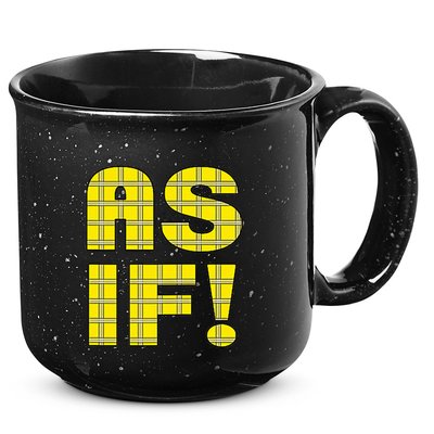90s Clueless As If! Plaid Ladies Highschool Cult 15oz Campfire Ceramic Mug