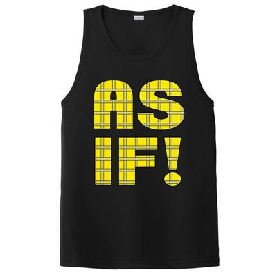 90s Clueless As If! Plaid Ladies Highschool Cult PosiCharge Competitor Tank