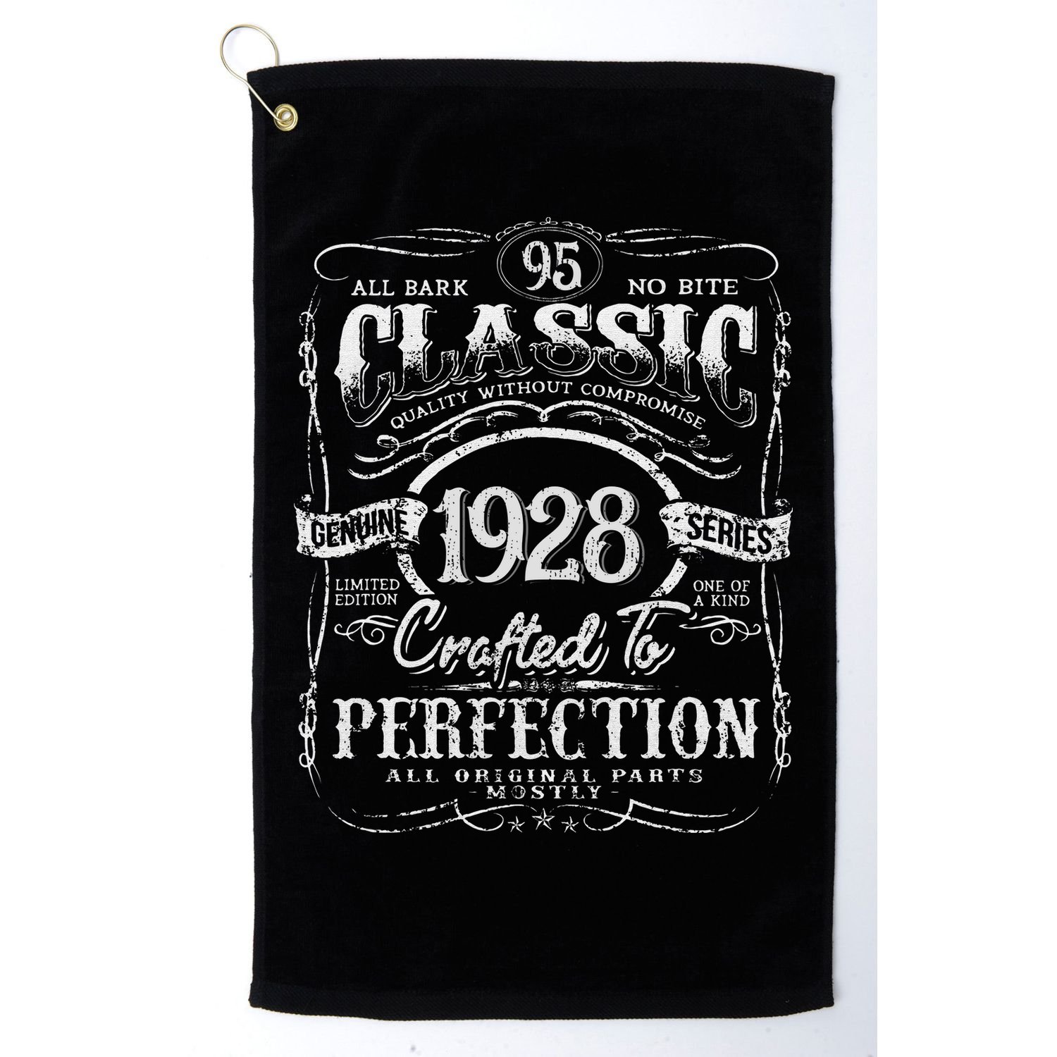 95th Classic Birthday gift 95 Perfection 1928 Birthday Golf Towel