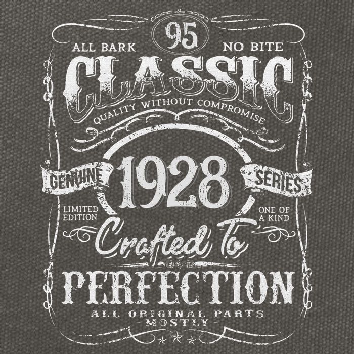 95th Classic Birthday gift 95 Perfection 1928 Birthday Cotton Canvas Backpack