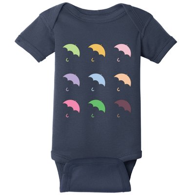 9 Cute Doodle Umbrella Pack Baby Bodysuit