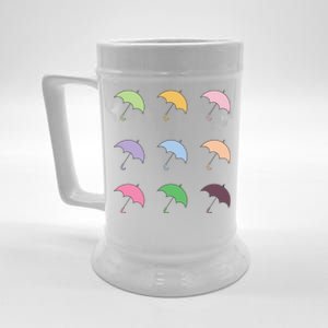 9 Cute Doodle Umbrella Pack Beer Stein