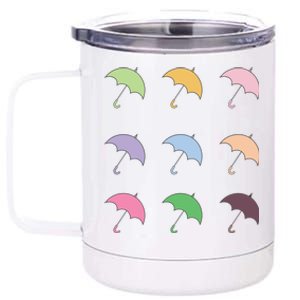 9 Cute Doodle Umbrella Pack 12 oz Stainless Steel Tumbler Cup