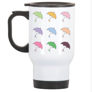 9 Cute Doodle Umbrella Pack Stainless Steel Travel Mug