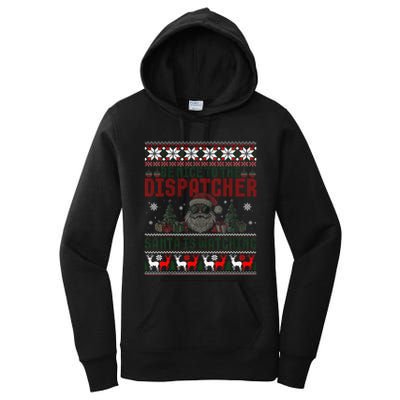 911 Christmas Dispatcher Gift Police Dispatch Thin Gold Line Women's Pullover Hoodie