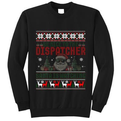 911 Christmas Dispatcher Gift Police Dispatch Thin Gold Line Tall Sweatshirt