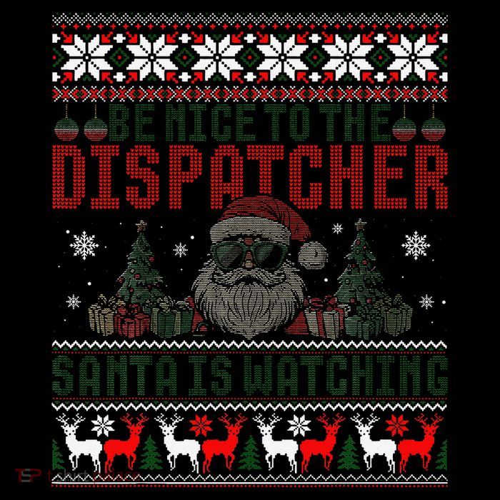 911 Christmas Dispatcher Gift Police Dispatch Thin Gold Line Women's V-Neck T-Shirt