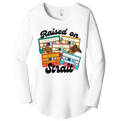 90s Country Music Raised On Women's Perfect Tri Tunic Long Sleeve Shirt