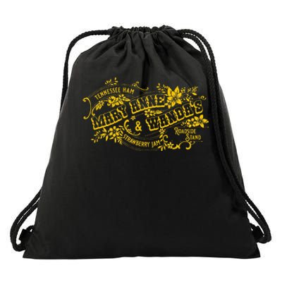 90’S Country Mary Anne And Wanda’S Road Stand Funny Earl Drawstring Bag