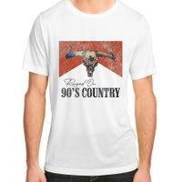 90's Country Music Bull Skull Western Vintage Hat Adult ChromaSoft Performance T-Shirt