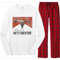 90's Country Music Bull Skull Western Vintage Hat Long Sleeve Pajama Set