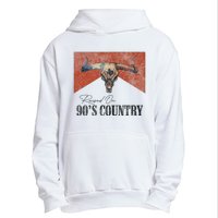 90's Country Music Bull Skull Western Vintage Hat Urban Pullover Hoodie