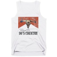 90's Country Music Bull Skull Western Vintage Hat Tank Top