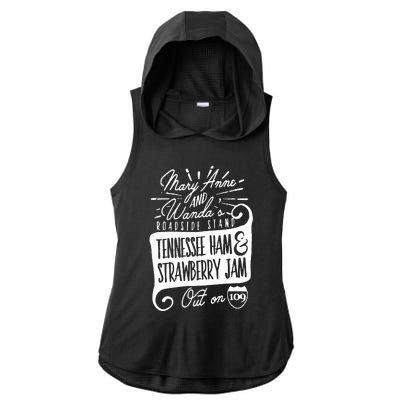 90S Country Mary Anne And Wanda Road Side Stand Earl Ladies PosiCharge Tri-Blend Wicking Draft Hoodie Tank