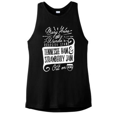 90S Country Mary Anne And Wanda Road Side Stand Earl Ladies PosiCharge Tri-Blend Wicking Tank