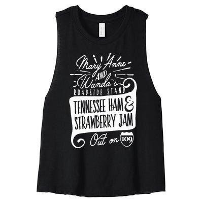 90S Country Mary Anne And Wanda Road Side Stand Earl Women's Racerback Cropped Tank