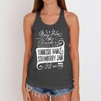 90S Country Mary Anne And Wanda Road Side Stand Earl Women's Knotted Racerback Tank